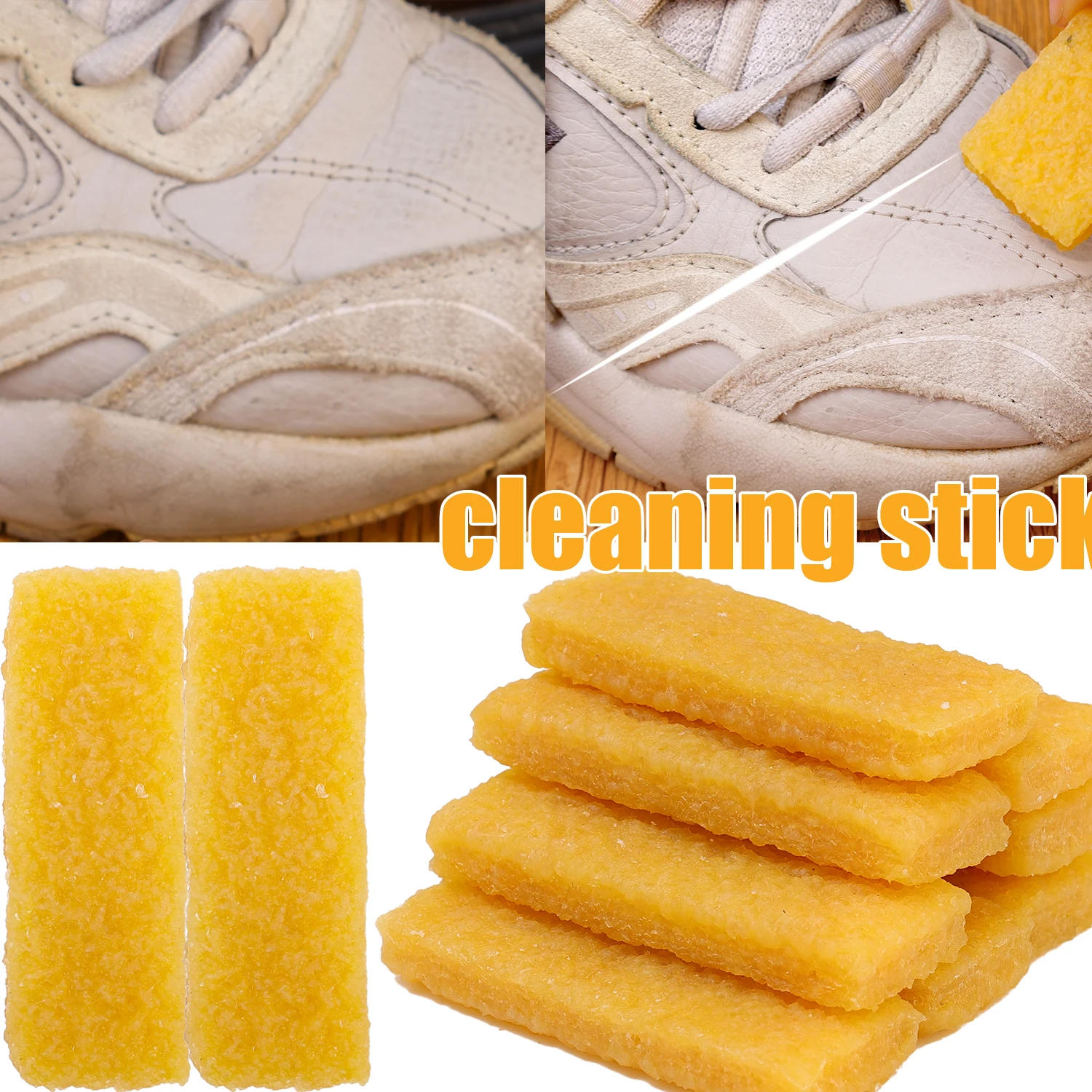 Description Picture 5 of itemNatural Eraser Rubber Block Suede Shoes Boots Cleaner Shoe Shine Shining Wiping Leather Brush Tool Professional Decontamination
