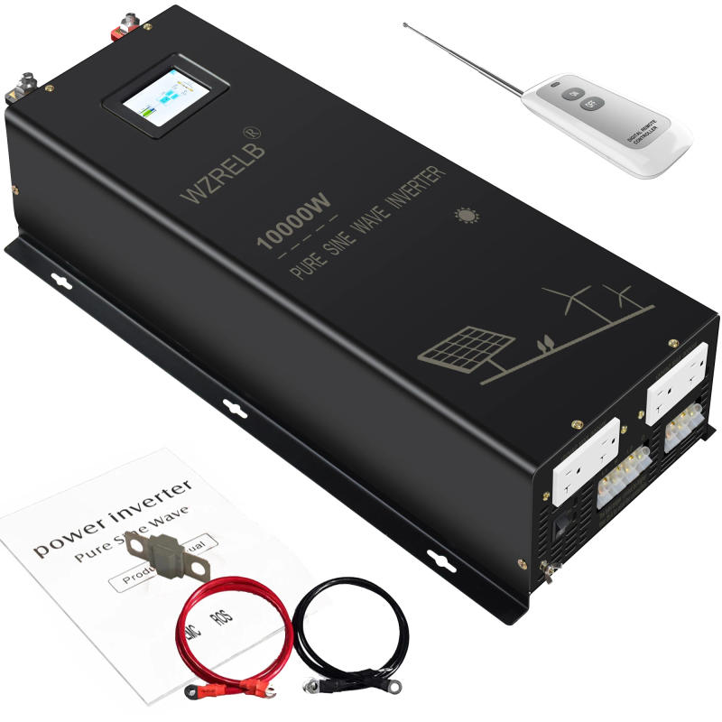 Description Picture 4 of item10000W Split-phase Pure Sine Wave Solar Power Inverter Battery 24V/36/48V/96 DC to 110/220V,120/240V AC Converter Remote Control
