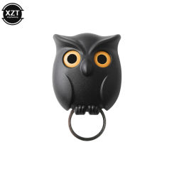Hot Creative Owl Night Wall Magnetic Key Holder Magnets Hold Keychain Key Hanger Hook Hanging Key Will Open Eyes Home Decoration