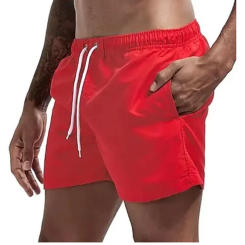 Swim Trunks Swim Shorts for Men Quick Dry Board Shorts Bathing Suit Breathable Drawstring With Pockets for Surfing Beach Summer