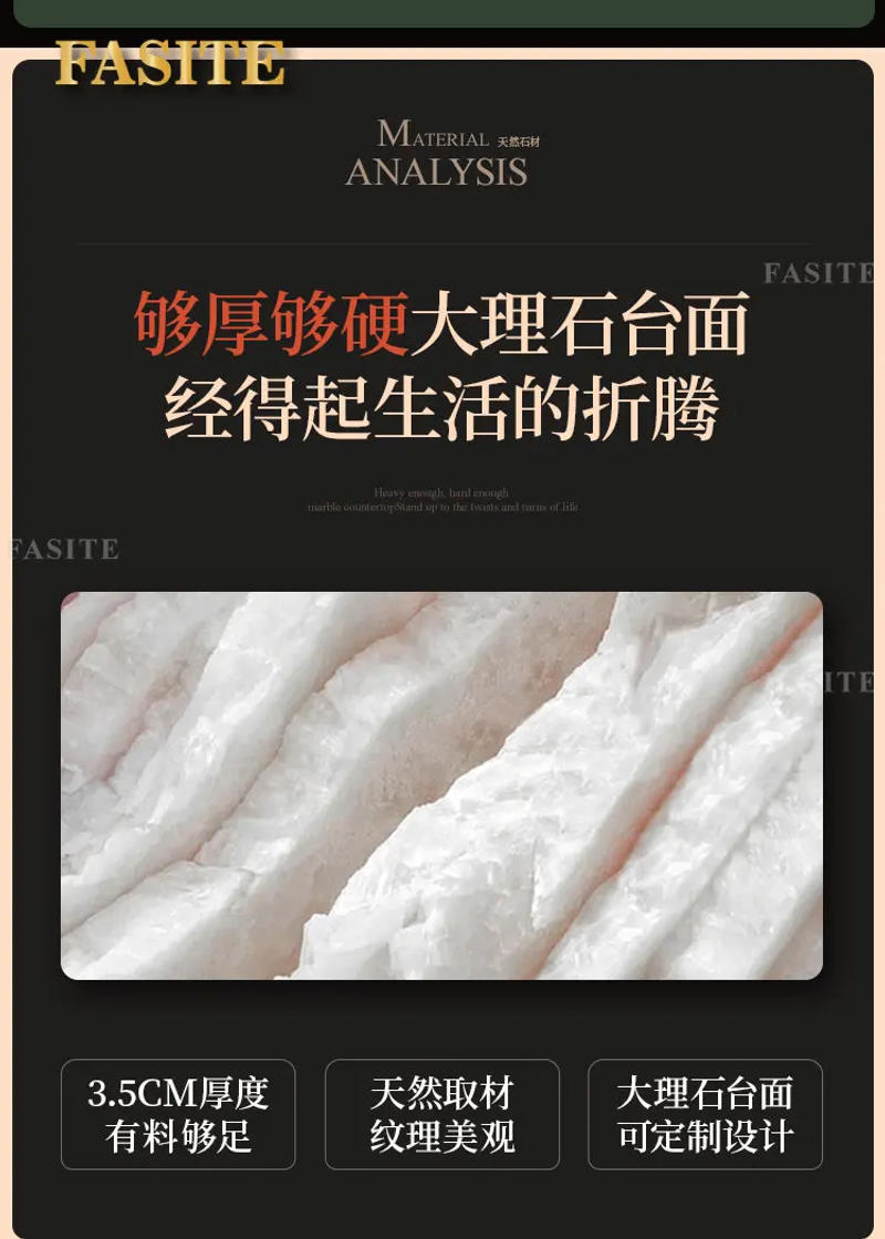 Description Picture 5 of itemEuropean marble dining table, champagne golden dining table, home luxury dining table chairs with turntable