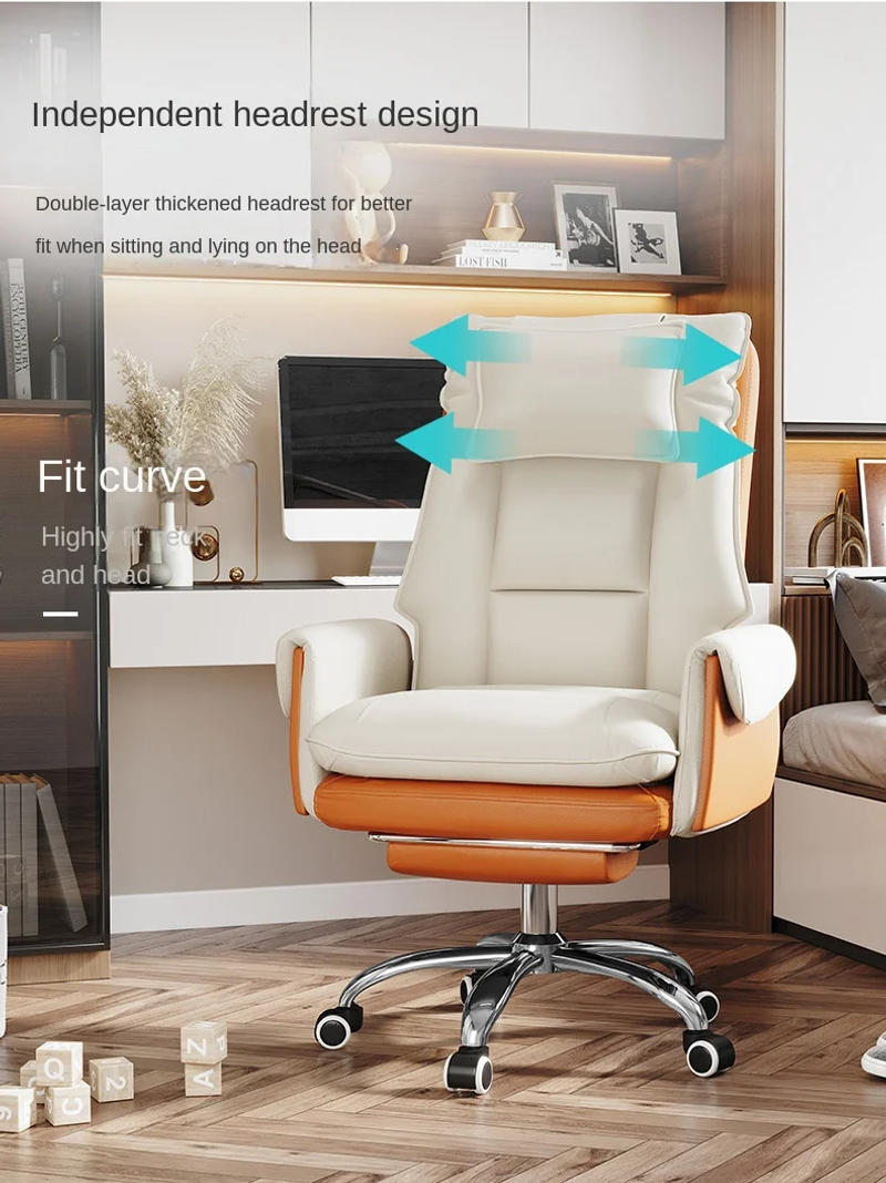 Description Picture 4 of itemIHOME Computer Chair Home Reclining Office Chair Comfortable Boss Chairs Gaming Seat Sedentary Sofa Chair Swivel Backrest Chairs