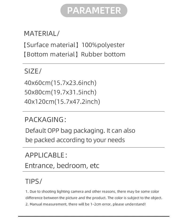 Description Picture 5 of itemVIKAMA Diatomite Rugs Carpet For Bath Rugs For Kitchen Kitchen Floor Mat Rugs For Bathroom Diatomite Mat Kitchen Mat