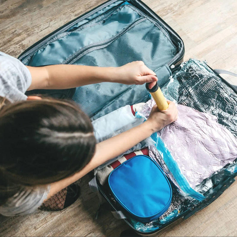 Description Picture 6 of itemConvenient and fast quilt clothes vacuum storage bag waterproof compression airbag foldable dustproof and moisture-proof househo