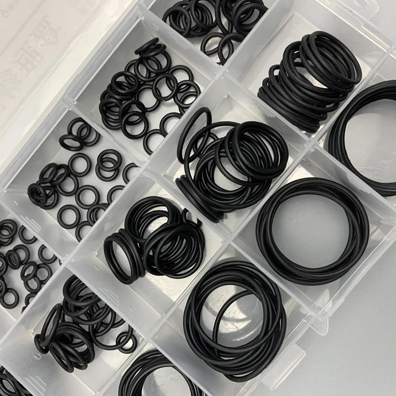 Description Picture 5 of itemO Rings Rubber Silicone O Ring Seal NBR VMQ FKM Sealing O-rings Nitrile Washer Rubber oring set Assortment Kit Set Box Ring