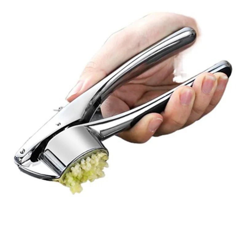 Description Picture 3 of itemZinc Alloy Garlic Press Manually Mashed Garlic Machine Garlic Crusher Handheld Cooking Ginger Crusher Kitchen Tools