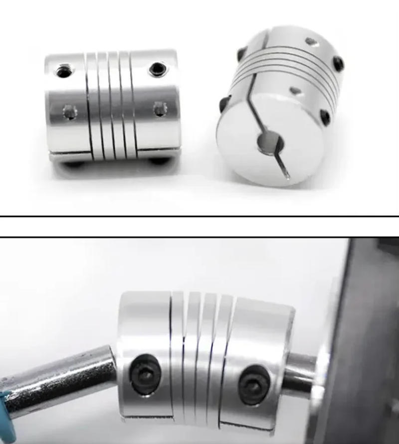 Description Picture 6 of item6mm/8mm/10mm/12mm/14mm/15mm/16mm Aluminum Shaft Coupling Flexible Coupler Motor Connector for CNC 3D Printer Servo Stepper Motor