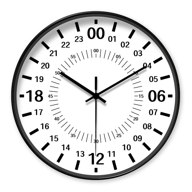 Description Picture 2 of itemRound 24 - Hour Special Timing Wall Clock, Precise Minute Mark Decor (Batteries Not Included), 10-16 Inches