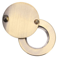 Door Mirror Viewer Hole Cover Plate Peephole Tool Replacement Only Decorative Covers Copper for inside Apartment Protector