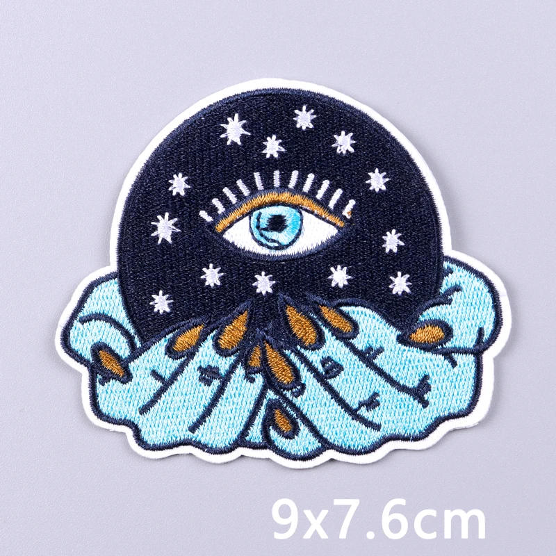 Description Picture 6 of itemAnimal Mountains Applique Embroidered Patches For Clothing Stickers Nature Travel Patch Iron On Patches On Clothes Fusible Patch