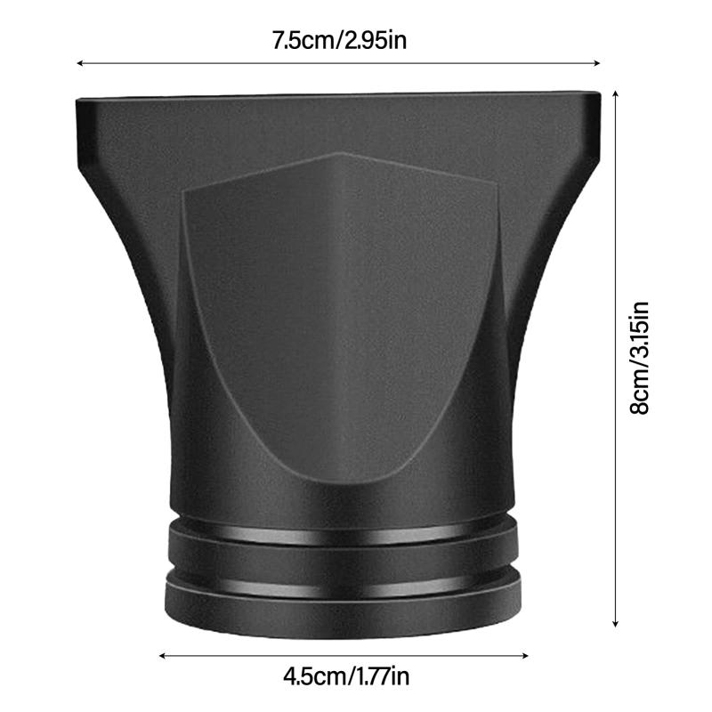 Description Picture 5 of item1.77inch diameter Hair Dryer Nozzle Replacement Plastic Hair Dryer Diffuser Attachment for Home Salon Travel Woman Kids