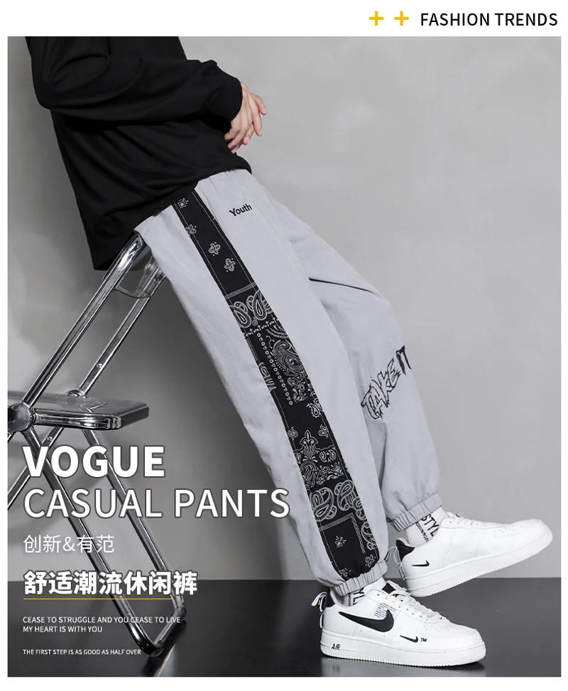 Description Picture 2 of itemcasual pants men's Korean version trendy versatile leggings sports pants trendy brand casual pants M-4XL