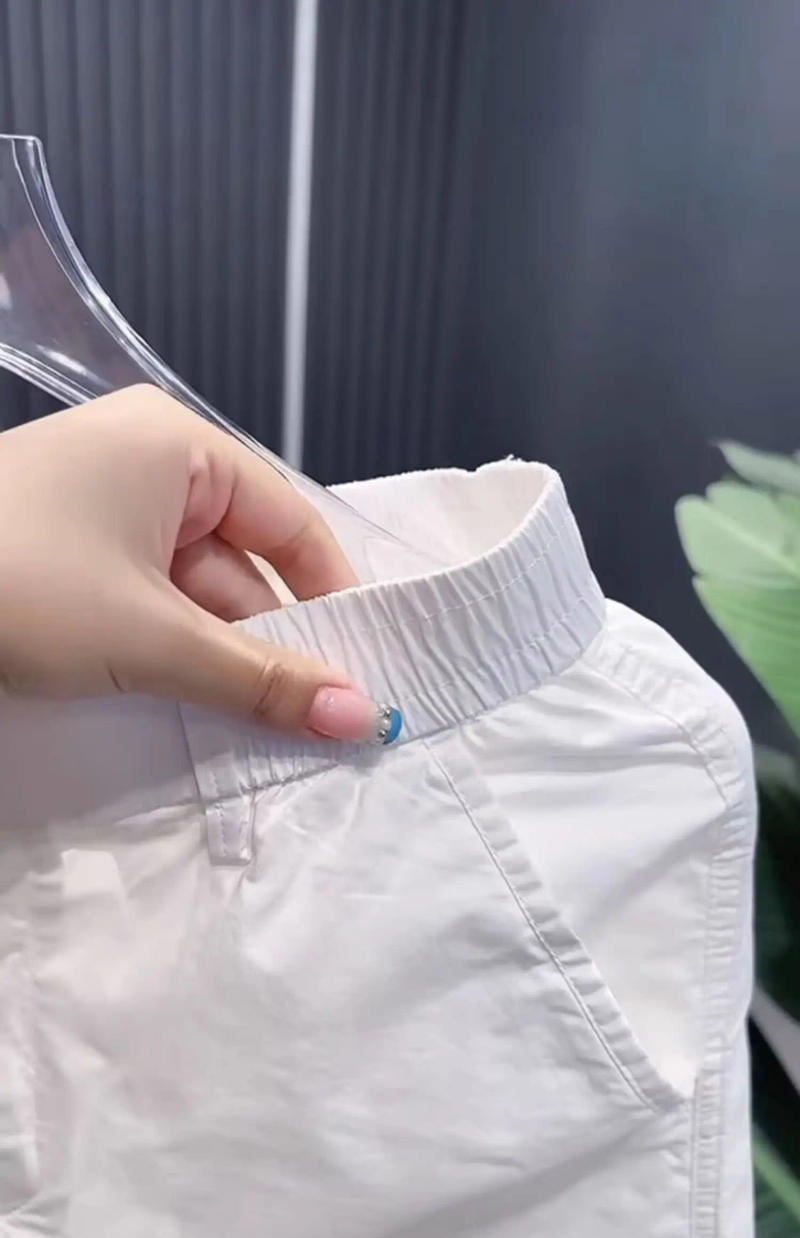 Description Picture 5 of item2024 New Men's Summer Fashion Thin Casual Pockets Short Pants Male High Waist Straight Shorts Men Solid Color Sports Shorts K395