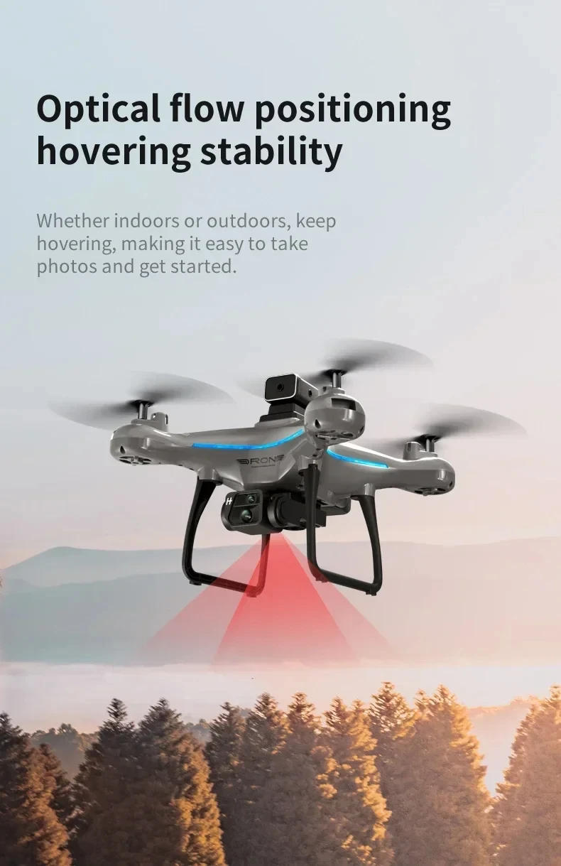 Description Picture 4 of item2024 New Ky102 4K Dual Camera 4 Side Obstacle Avoidance Hover Drone Optical Flow Photography Aerial Vehicle RC Drones Toy Gifts