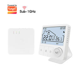 Tuya Wifi Thermostat Wireless Boiler Heating Room Thermostats Wifi Battery Operated Gas Boiler Water Heating Alexa Google Home