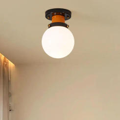 Vintage Glass Porch Ceiling Light Bauhaus Corridors LED Ceiling Chandelier Japan Simplicity Hanging Lamps for Ceiling Room Decor