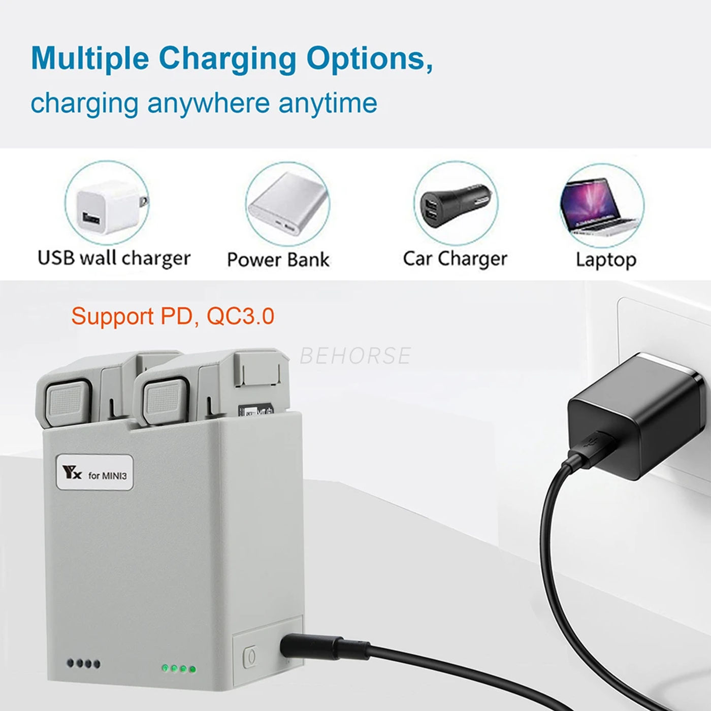 Description Picture 2 of itemIn Stock Two-Way Charging Hub for DJI Mini 4 Pro Battery Charging Butler Drone Accessories Battery Charger for DJI Mini 3 PRO