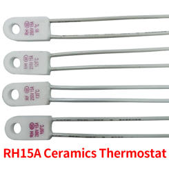 2/5/10PCS RH-15A 250V 95C 115C 125C 130C 135C 150C 180C 230C 240C degree Ceramic Temperature Fuse Over Temperature Protection