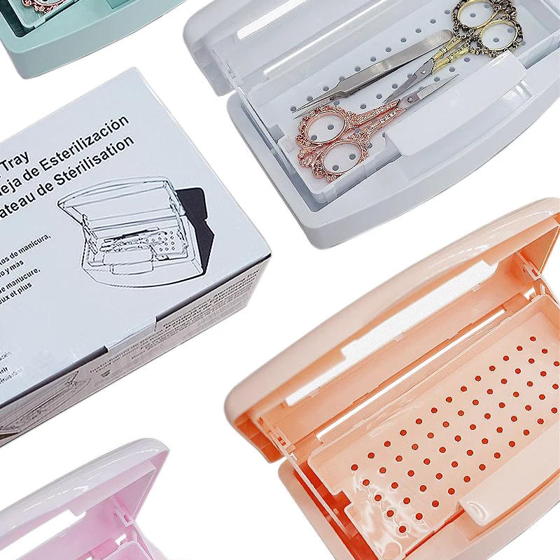 Description Picture 2 of itemPlastic Sterilization Tray for Tweezers Eyelash Extensions Nail Implement Manicure Equipment Storage Organizer Tool