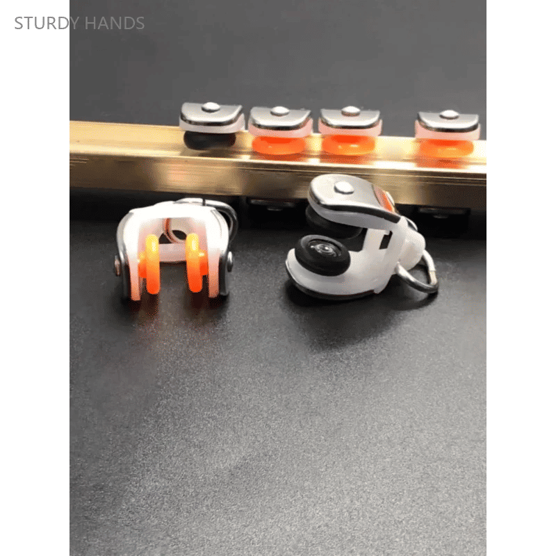 Description Picture 4 of item30PCS Nano Silencing High end Curtain Track Pulley Bending Rail Suspension Wheel Window Decoration Hardware Accessories