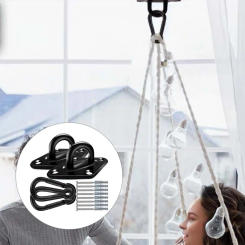 Weatherproof Shade Sail Fasteners Triangle Shade Sail Installation Stainless Steel Heavy Duty Sandbag Hook Set for Outdoor Sun