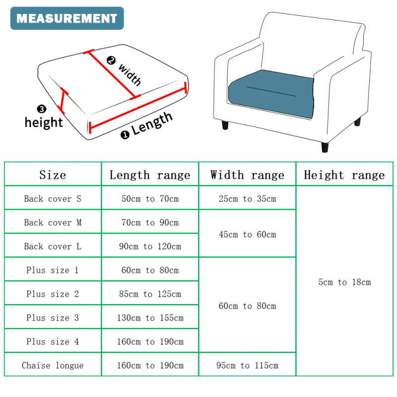 Description Picture 4 of itemSofa Seat Cushion Cover for Living Room Jacquard Thicken Stretch Removable Washable Sofa Cover Pets Kids Furniture Protector