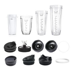 Juicer Blender Parts 16/18/24/32OZ Cup / Rubber Gasket / Seal Lid  for NUTRI Ninja Blender Accessories Easy to Replace