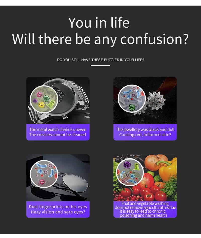 Description Picture 4 of itemMini Portable Ultrasonic Laundry Washing Machine Multi-functional Cleaner for Jewelry Fruits Eyeglass Vegetables Household