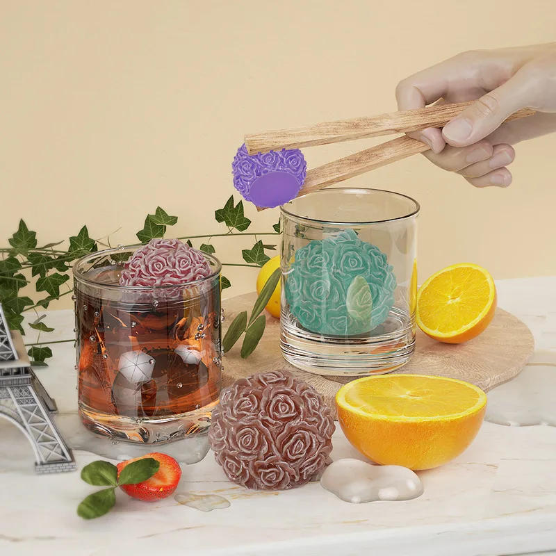 Description Picture 2 of item3D  Silicone Candle Mold DIY Handmade Creative Flower Aromatherapy Plaster Resin Soap Making Supplies Kit Home Gifts