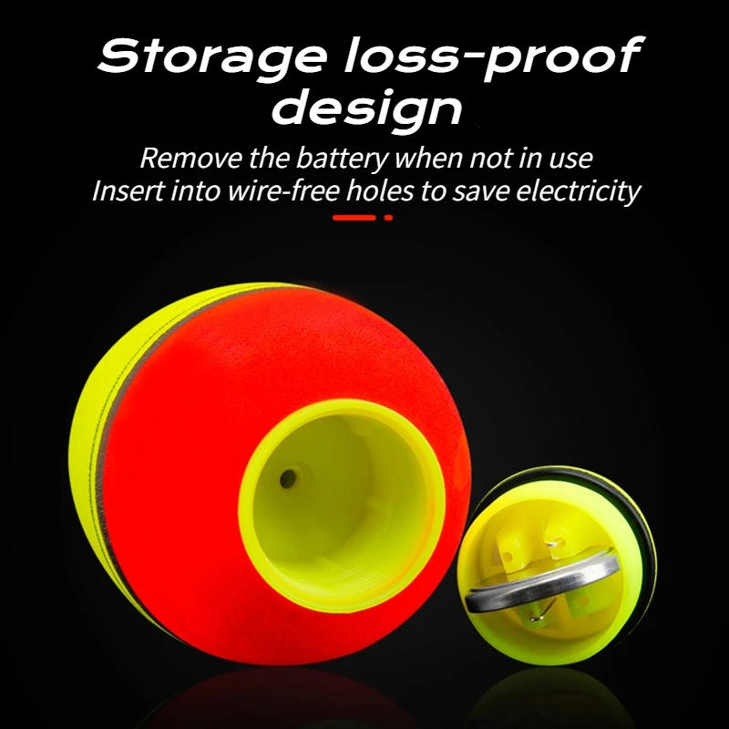 Description Picture 4 of item1PC EVA Electronic Silver Carp Bighead Drift Big Belly Drift Luminous Visual Anchor Fish Float Pole Far Cast Boat Fishing Gear