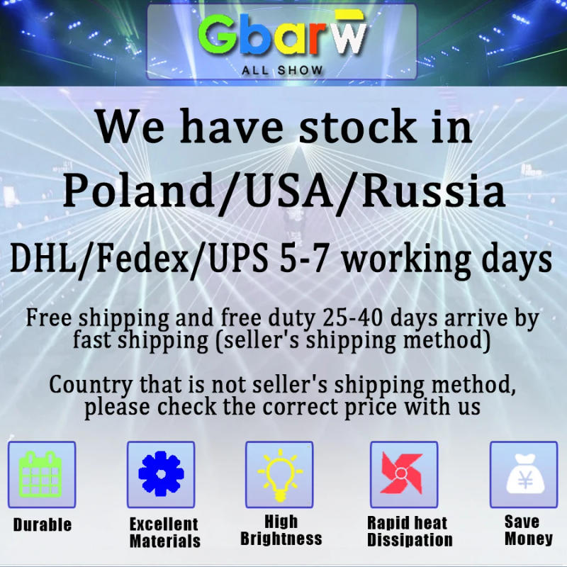 Description Picture 2 of item0 Tax 2Pcs 300W LED Moving Head Beam Spot Stage Effect Lighting For Dj Disco Night Club Wedding Events Sharpy DMX Sound Modes