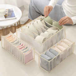1PC- Closet Organizer for Socks Home Separated Underwear Storage Box 6/7/11 Grids Jeans Bra Organizer Foldable Drawer Organizer