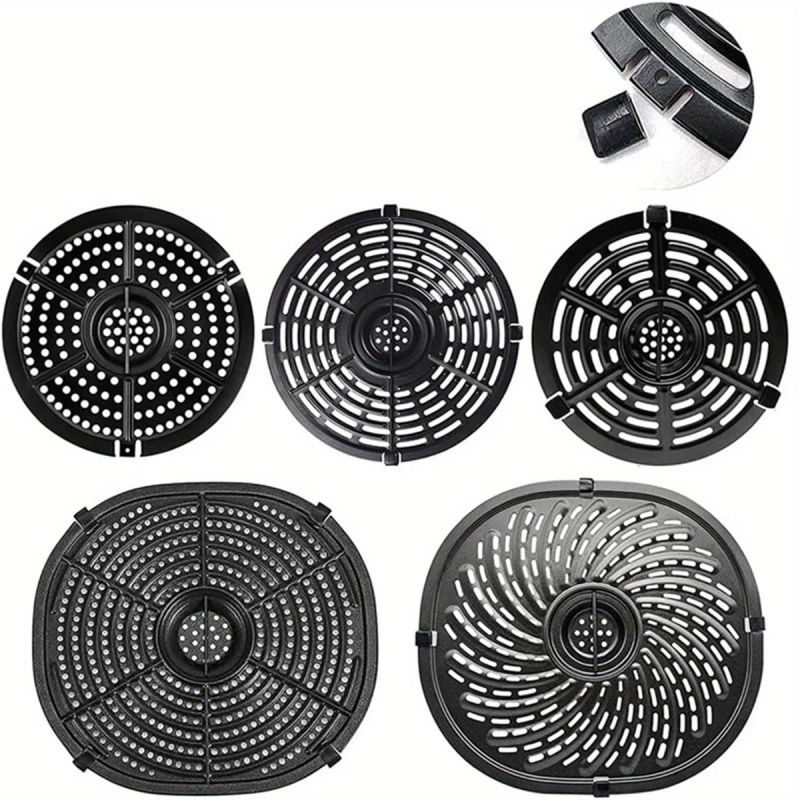 Description Picture 6 of item8Pcs Rubber Feet for Air Fryers Rubber Bumpers Pieces Air Fryer Rack Replacement Parts Accessories Black One Size