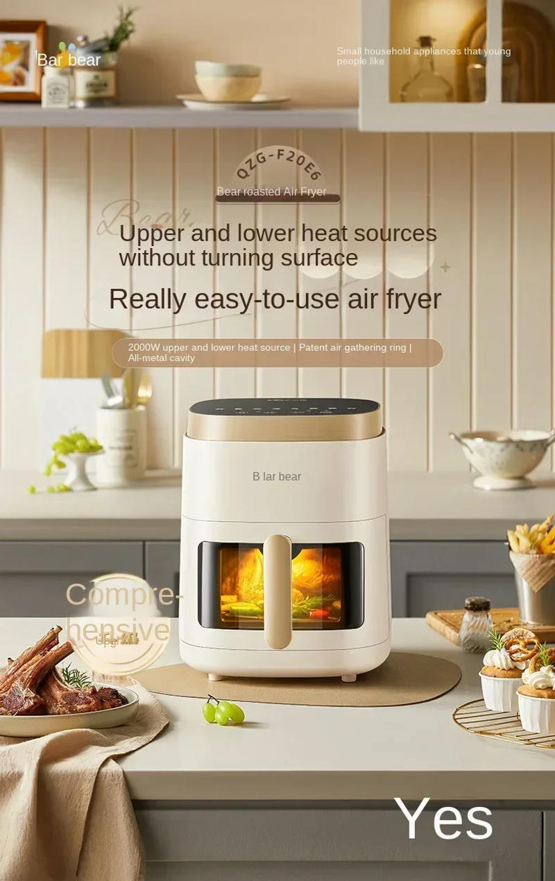 Description Picture 4 of itemEven-baking Air Fryer Household Visual New Large-capacity Oven Air Fryer Multi-function All-in-one Machine 220V