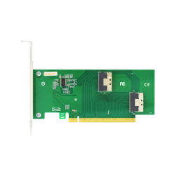CEACENT CNS42PE16 PCI-E x16 to 2-Port SlimSAS SFF8654(x8) Riser Card, for ALEO, PCIe extend and Graphics Cards Extension