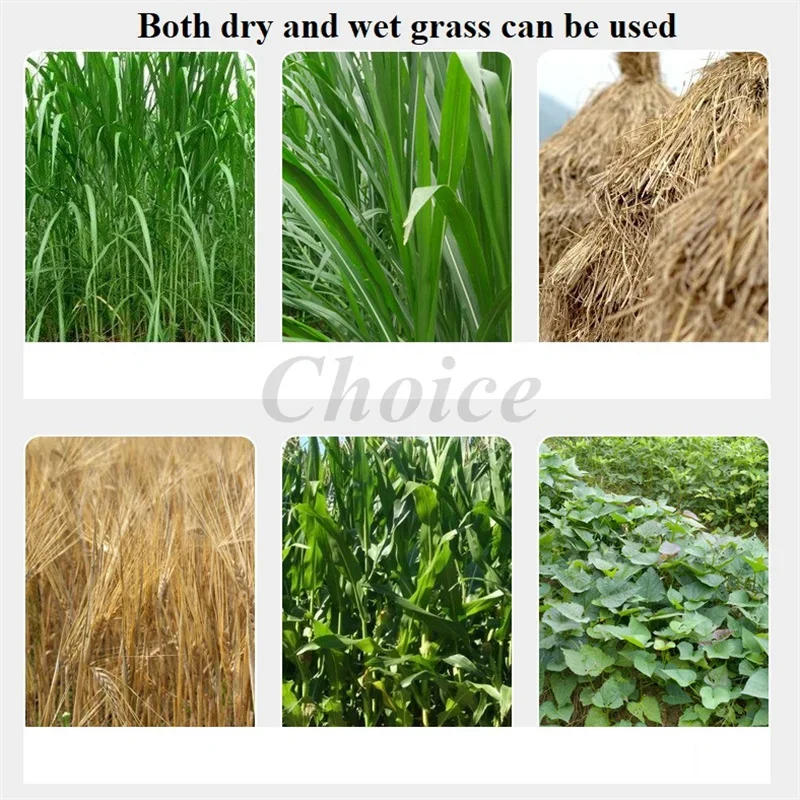 Description Picture 3 of itemElectric Grass Shredder Forage Grass Chopper Farm Hay Chaff Cutter Straw Livestock Feed Making Machine