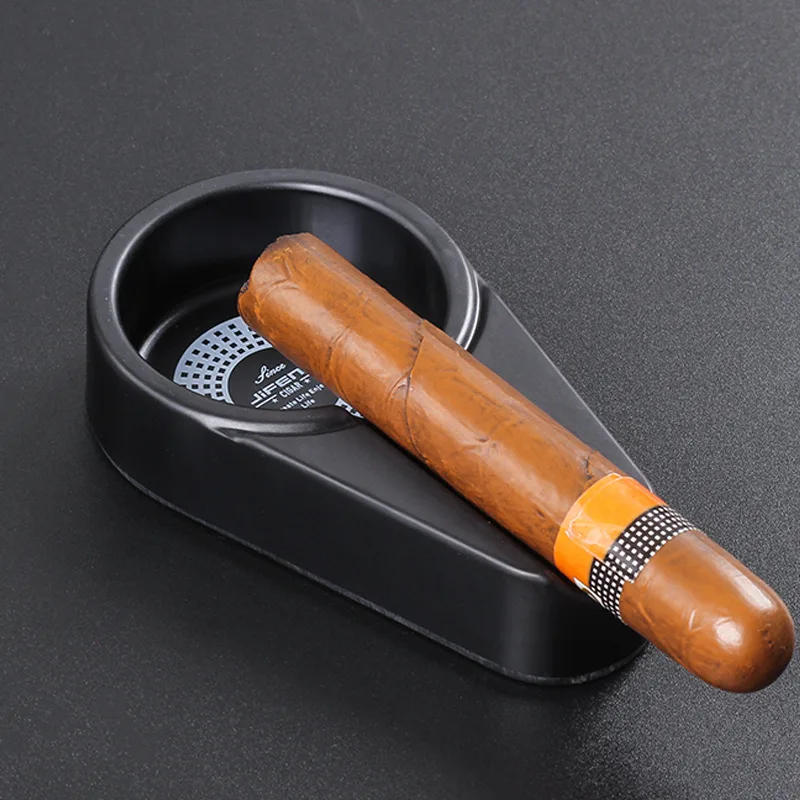 Description Picture 6 of itemPortable Cigar Ashtray Ash Tray Cigar Holder Ashtray Ash Tray Single Slot Cigar Holder Ashtray Ash Tray Cigarette Cigar Ashtray