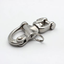 Snap Swivel 304 Stainless Steel Shackle Marine Boat Sail Hardware 6.8 x 3 cm Heavy duty high strength swivel snap shackle hook