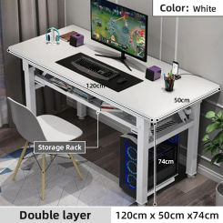 SH 2023 Year AOLIVIYA 100/120cm Foldable PC Computer Desk Office Study Desk Bedroom Dormitory Dining Table Outdoor Easy to Carry