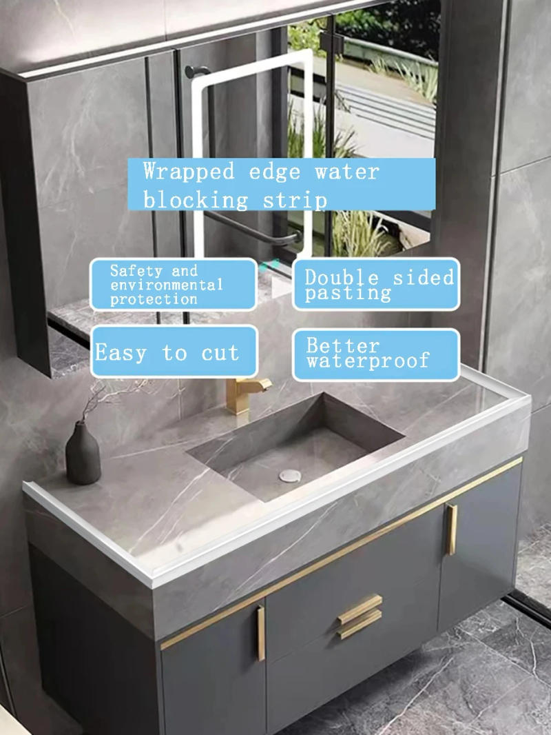 Description Picture 3 of itemSilicone Water Stopper Self-Adhesive Bendable Flexible Water Retaining Strip Bathroom Door Dry Wet Separation Shower Dam Barrier