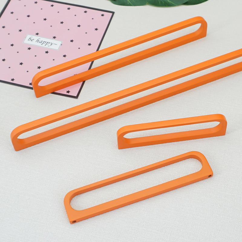 Description Picture 3 of itemOrange Hollow Cabinet Handles Kitchen Cupboard Door Knobs Bedroom Long Wardrobe Pulls Modern Simple Furniture Hardware