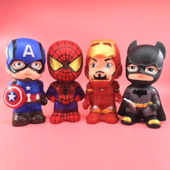 1pcs Disney Iron Spiderman Piggy Bank for Kid Boy Birthday Gift  Children Paper Coin Safe Banking Cartoon Money Box Savings