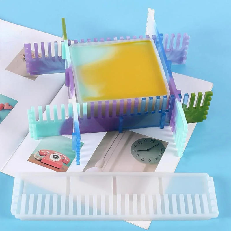 Description Picture 4 of itemAdjustable Frame Bracket Silicone Epoxy Resin Mold DIY Drawer Divider Storage Shelves Craft Making Tools Home Decoration