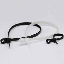 3*100 4*150/200mm 5*200/250mm Plastic Nylon Ziptie Screw Mount Hole Fixed Self Locking Loop Strap Wrap Bundle Cable Tie Zip Ties