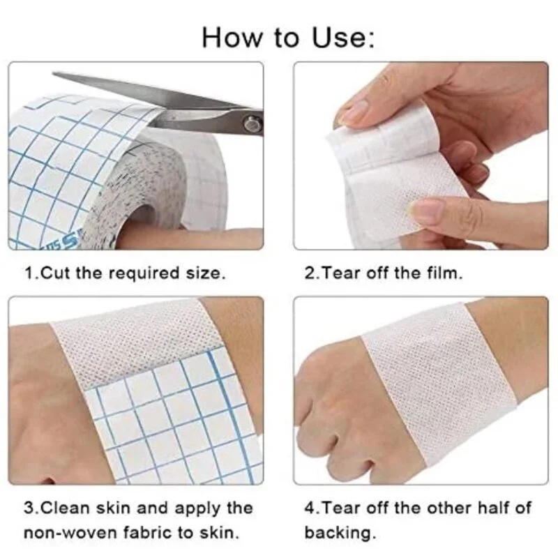 Description Picture 5 of item10M Non-woven Roll Tape Plaster Patch Adhesive Dressing Medical Fixed Bandage Breathable sticky wound dressing medical non-woven