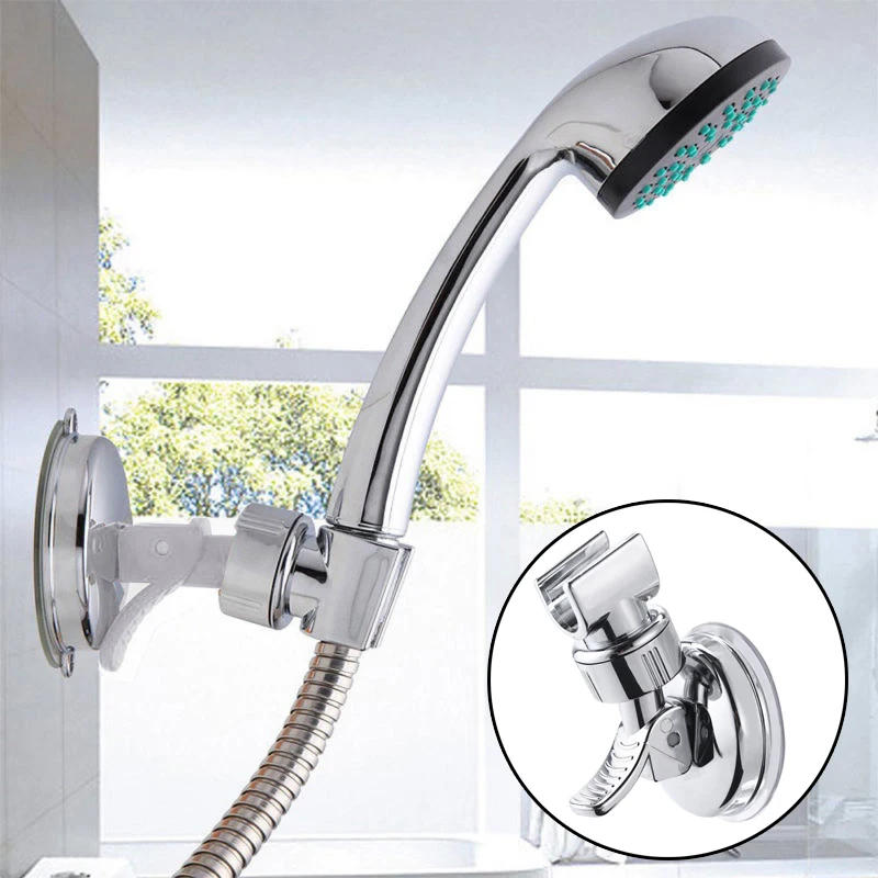 Description Picture 4 of itemBracket Shower Head Holder Easy to install No drilling Bathroom Suction Cup Wall Mounted Adjustable Replacement