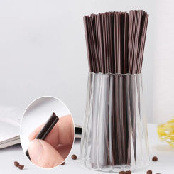 100Pcs 15cm Disposable Plastic 2 Holes Design Coffee Stir Sticks Birthday Wedding Party Drinking Cocktail Straws Supplies Kitche