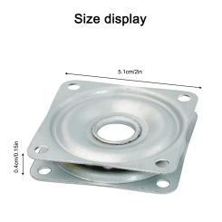 2/3/4 Inch Swivel Plates Bearing Swivel Turntable 360° Furniture Table Bar Chair Office Chair Car Seat Rotating Bearing Display