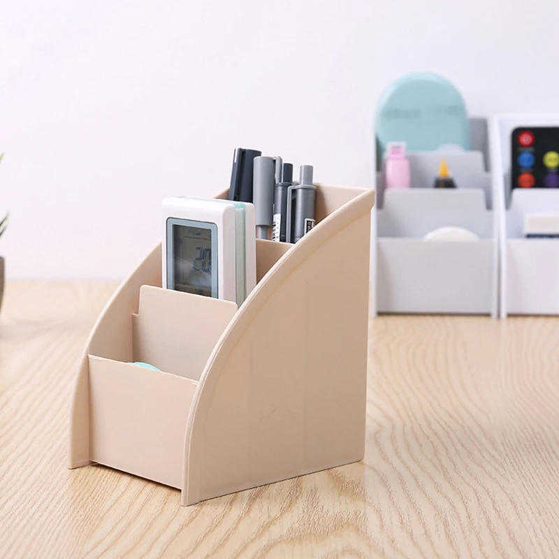 Description Picture 5 of itemPlastic TV Remote Control Storage Holder Mobile Phone Holder Stand Washable Home Office Storage Boxes Desktop Storage Case