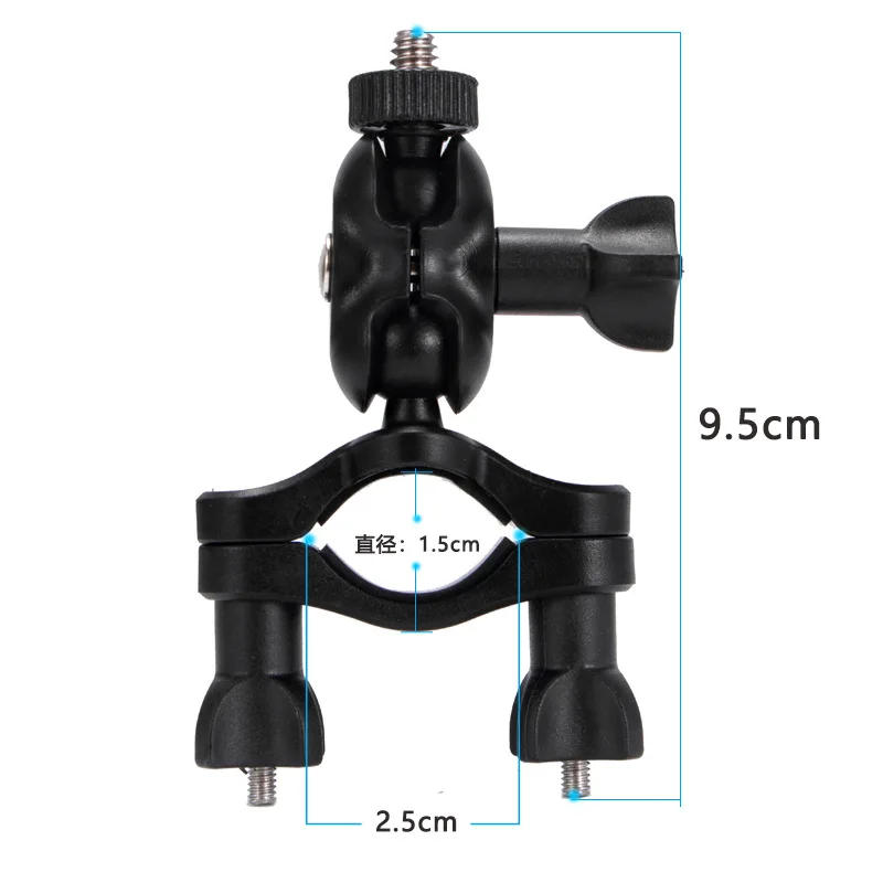Description Picture 2 of item360° Camera DV DSLR Bike Bicycle Handlebar Clamp Bracket Motrobike Tripod Clip Mount for Gopro Hero 10/8/5/4/3+/3/2/1